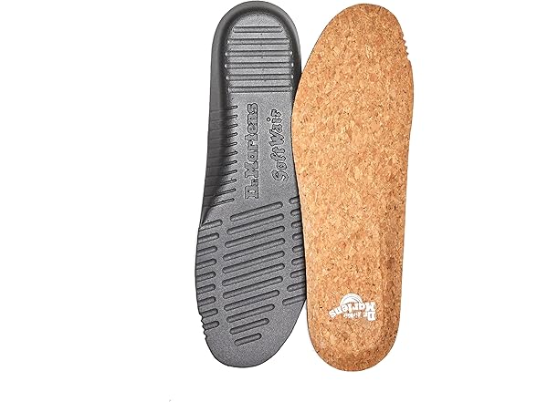 Dr. Martens Fresh Cork Shoe Insoles, Natural - Cosmo Rebel Plus, 6 UK, 8 US Women / 7 US Men