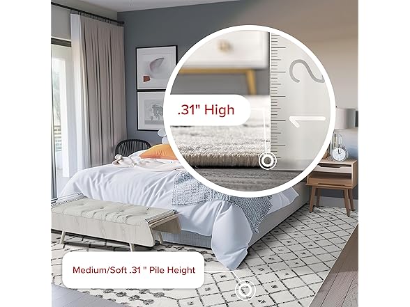 nuLOOM 5' x 8' Indoor Performance Area Rug