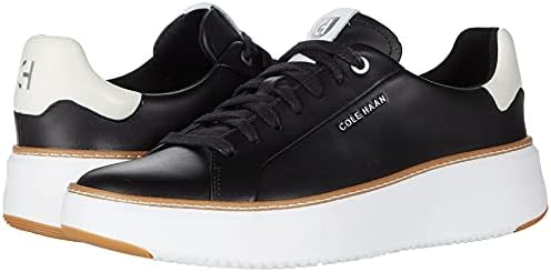 Cole Haan Womens Grandpro Topspin Sneaker, Black/Optc Wht/Cyber Yellow, 10.5-B US