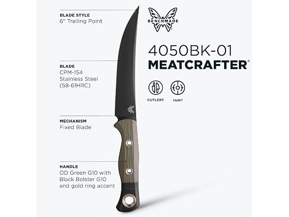 Benchmade Meatcrafter Knife - OD Green