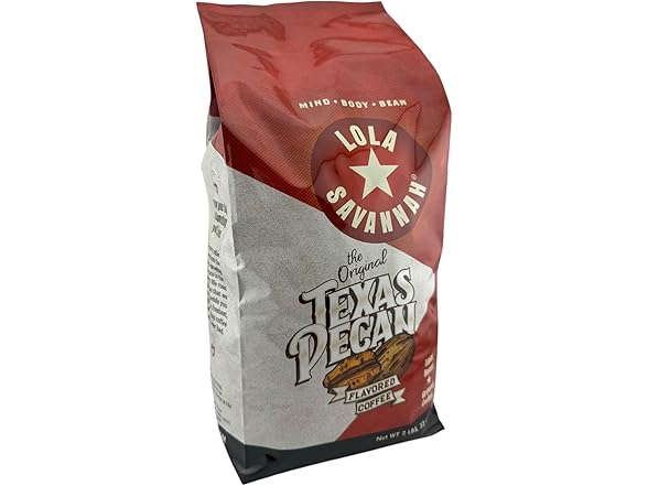 Lola Savannah Texas Pecan Ground Coffee 2 lbs.