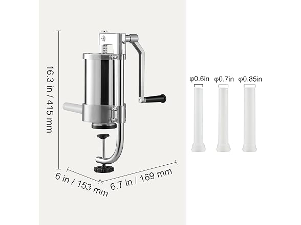 Sausage Stuffer, 2.5LBS/1.5L Capacity, 304