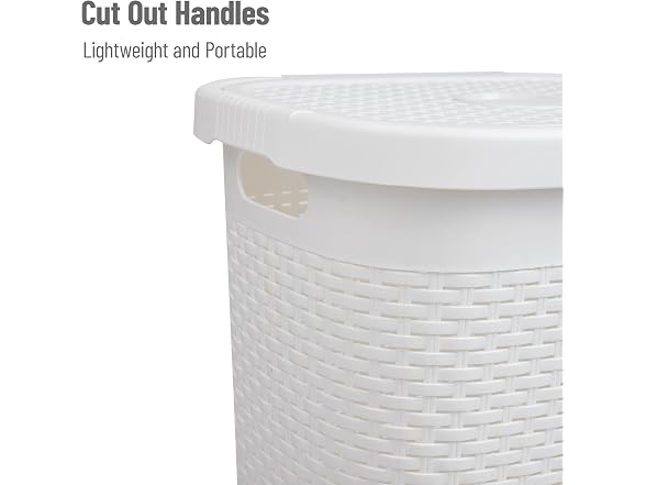 Mind Reader 50L Slim Laundry Hamper 2pk