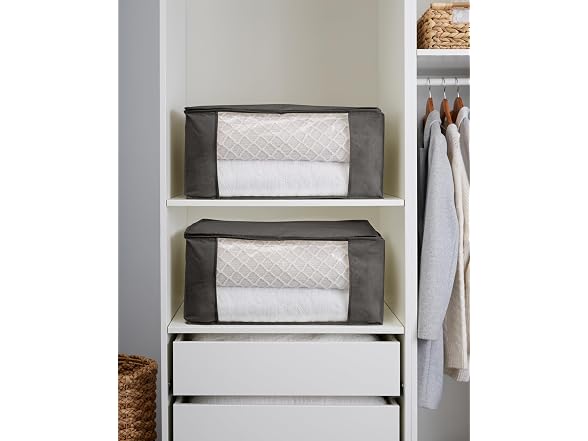 Simplify 2 Pack Jumbo Storage Bags in Gray
