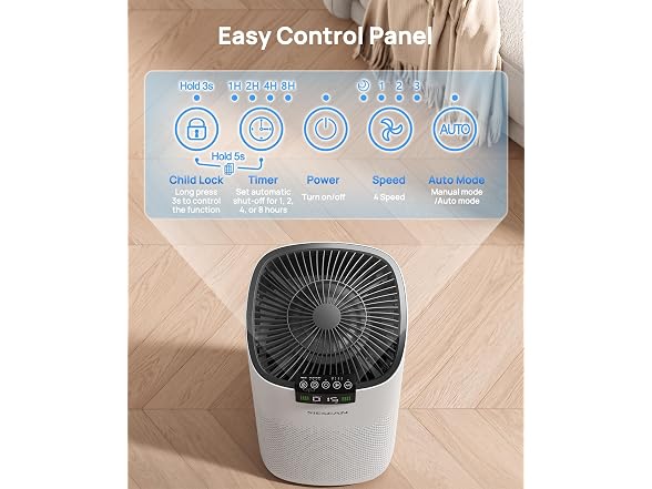 SIESEAN Air Purifier 4500 Sq Ft