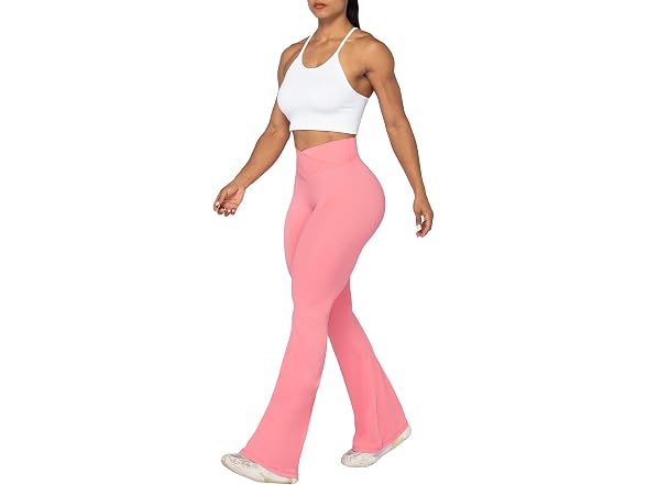 Sunzel Flare Leggings 30in S Bubble Pink