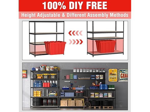 WORKPRO 5-Tier Storage Shelf 36x18x72