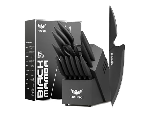 15 Pc Knife Set with Block