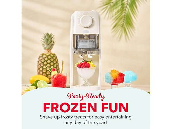 Dash Pro Shaved Ice Machine, Adjustable Blade, Cream