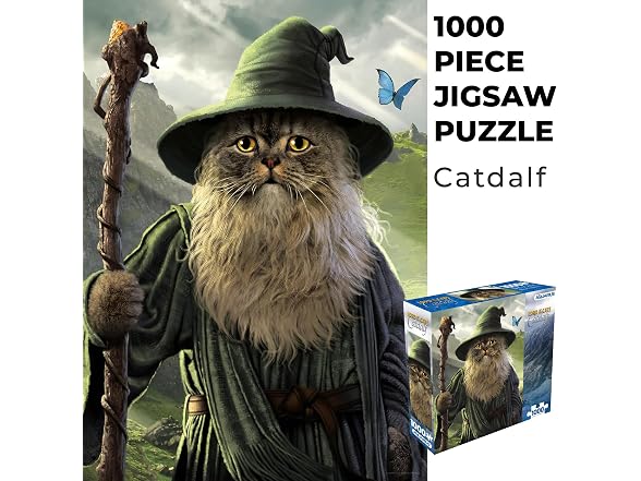 AQUARIUS Lord of the Cats Catdalf 1000 Piece Jigsaw Puzzle