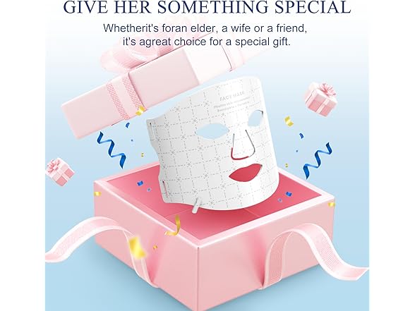 Fiogeo Red Light Therapy Face Red Light Mask