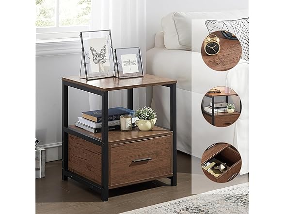 VECELO Nightstand Set of 2, Your Choice