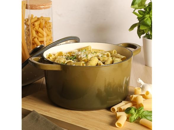 Crock-Pot Artisan 5-Quart Enameled Cast Iron Dutch Oven