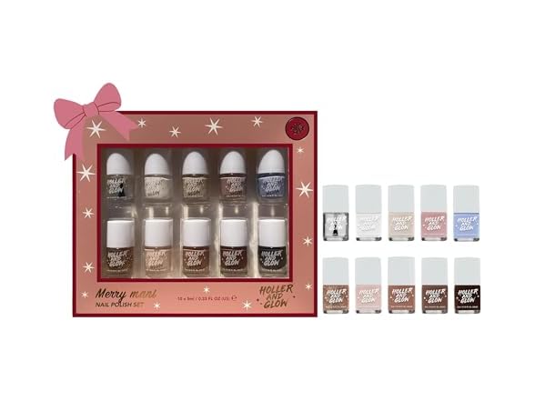 Holler and Glow Merry Mani Miniature Nail Polish Set