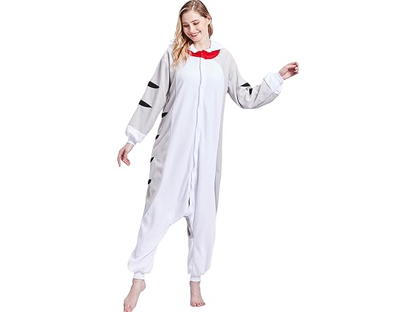 QUERITU CheeseCat Adult Onesie Pajamas