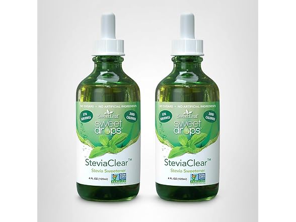 12PK SweetLeaf Sweet Drops - Flavored Stevia