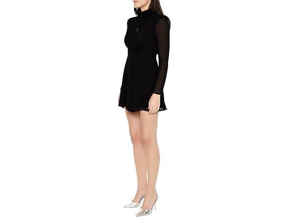 Forever 21 Women (XS) Chiffon Keyhole Mini Dress