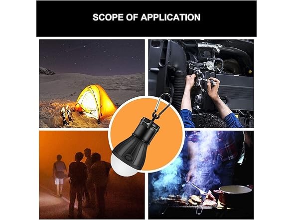 Mdybf Camping Light Waterproof LED Pack of 4
