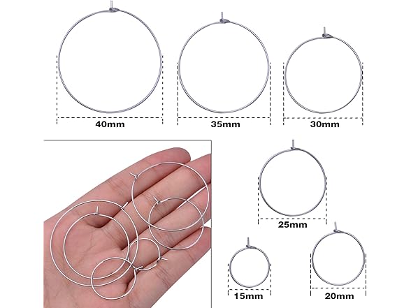 BronaGrand 60pcs 6 Sizes Wine Glass