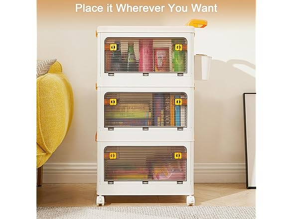 VECELO 3 Tier Storage Organizer Bins