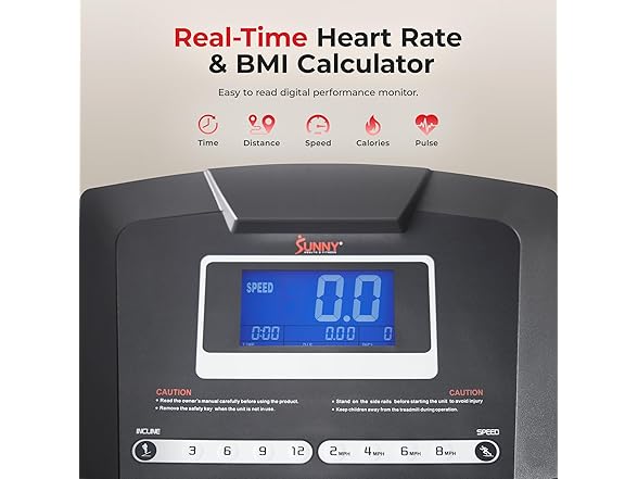 Sunny Health & Fitness Smart Treadmill