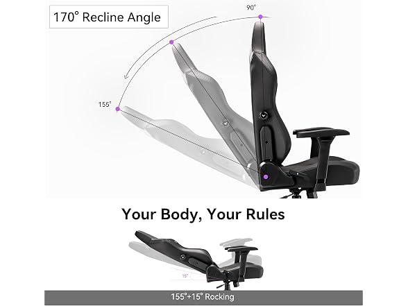 Gaming Chair, High Back Ergonomic - Gallery 5