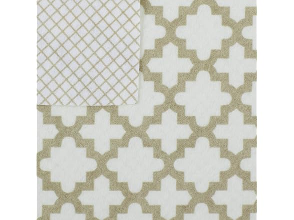 DII Shelf Liner Non-Adhesive CCream Lattice, 12x120, 2 Piece