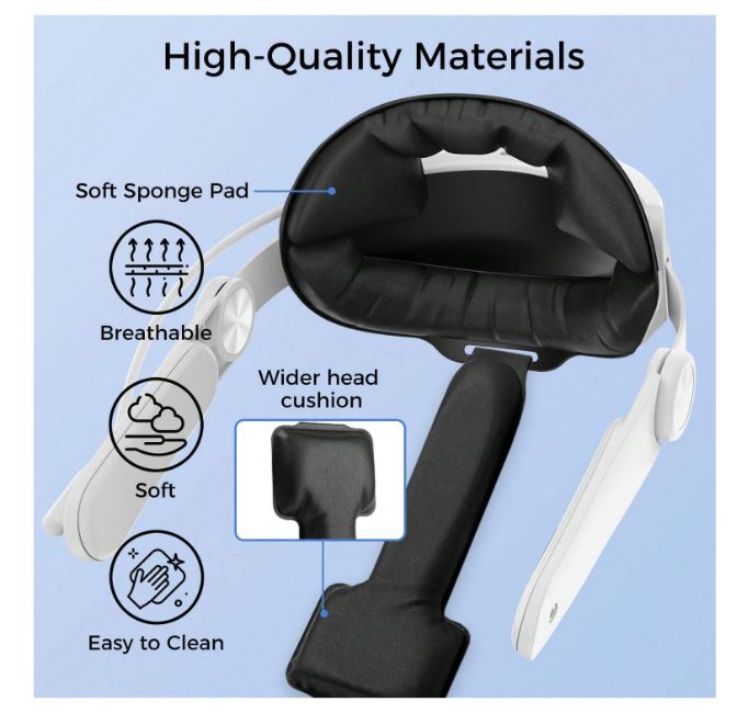 Alpha Digital Quest 3 Head Strap w/ 6,000mAh Battery - Gallery 13