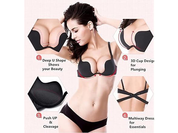 Sencylife Women (34D) Wellyu Bras Sexy Push Up Bra