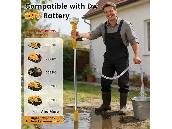 Bedena W1559 Cordless Stick Water Transfer Pump