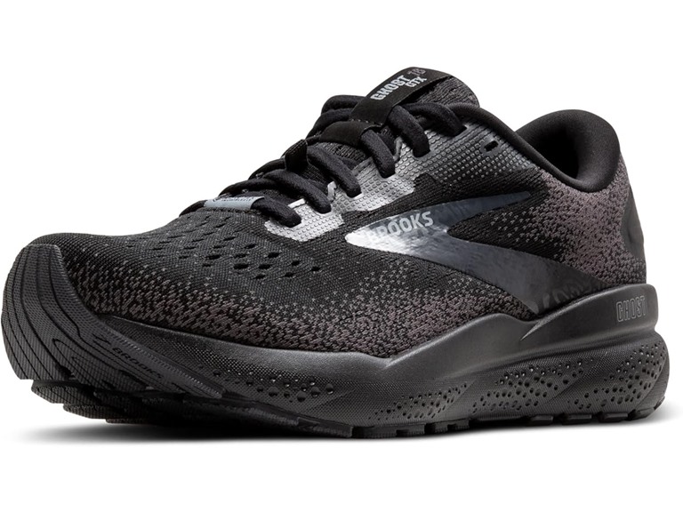 Brooks Mens-Ghost 16 GTX - Black/Black/Ebony SZ- 9