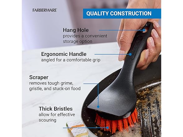 Farberware Nylon Bristle Cleaning Brush