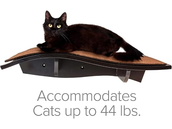 Arf Pets Cat Shelf, Wall-Mounted Desined Wooden Cat Perch