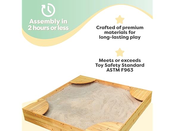 KidKraft Wooden Backyard Sandbox