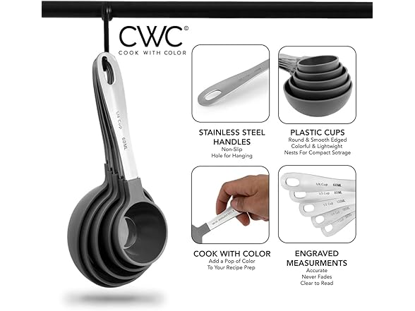 COOK WITH COLOR Measuring Cups Set
