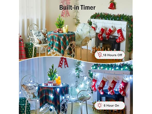 Minetom C9 LED Christmas Lights Outdoor, 81FT