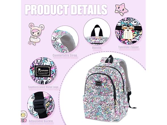 Tokidoki Unicorno School Backpack for Women