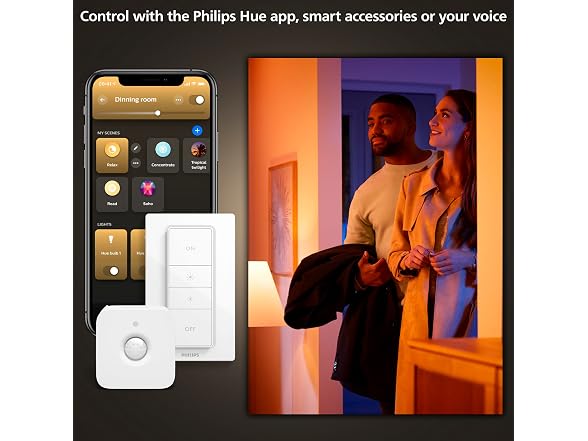 PHILIPS Hue Ensis Smart LED Pendant Light Black
