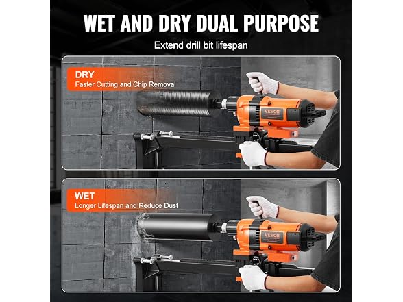 Core Drill Machine, 0.8-11.8in Drilling Diameter