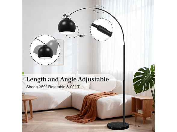 Bairth 77” Arc Floor Lamp