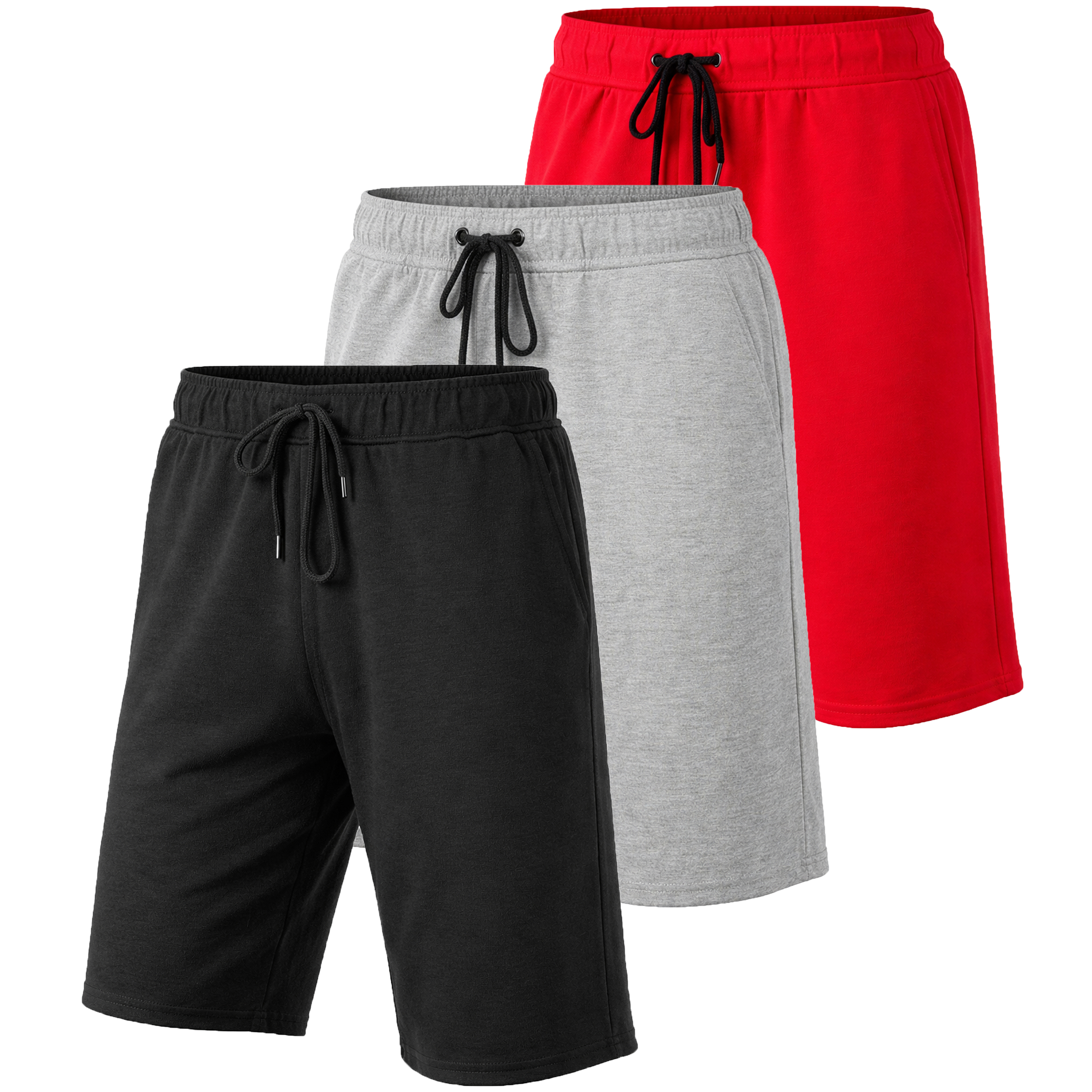 3Pk Mens T/F Performance Shorts - Gallery 12