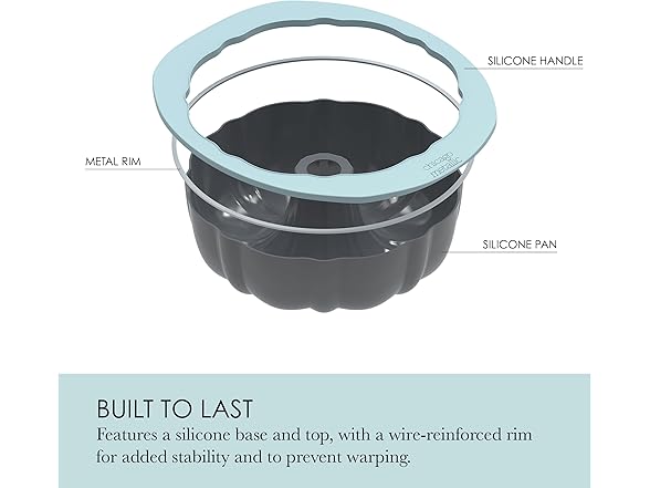 Chicago Metallic Silicone Fluted Cake Pan