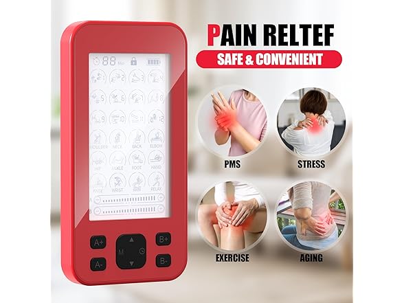 WAETFS 3-in-1 TENS Unit Muscle Stimulator