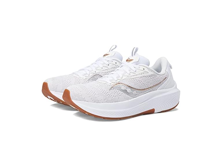 Saucony mens Echelon 9 Running Shoe, White/Gum, 8.5 US