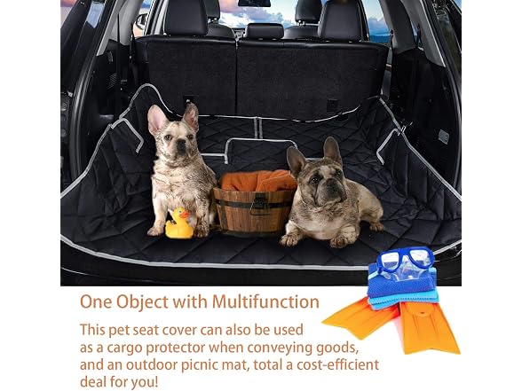 Petalage Waterproof Dog Car Seat Cover 56” x 50“