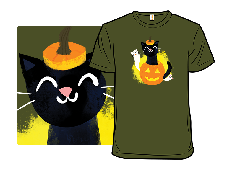 A Cat and Ghostie Friends