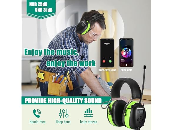 PROHEAR Bluetooth Radio Hearing Protection