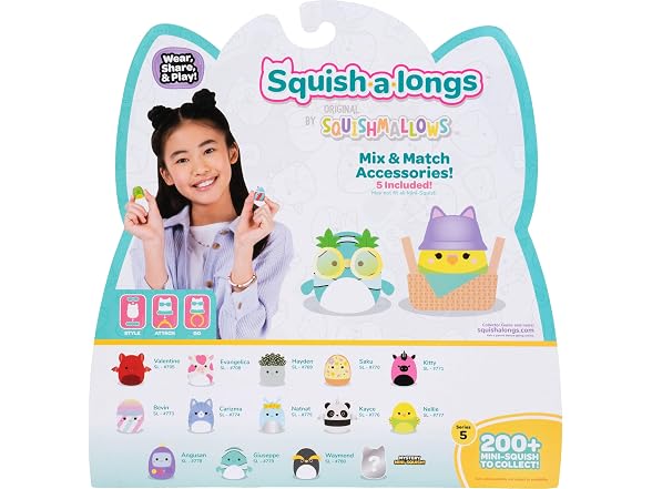 Squish-a-longs Mini-Squish 14-Pack (Wave 5, Style 1)