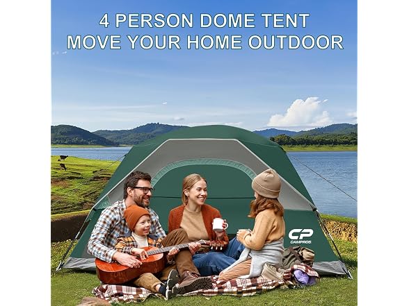 CAMPROS CP 2/4/6 Person Dome Tent