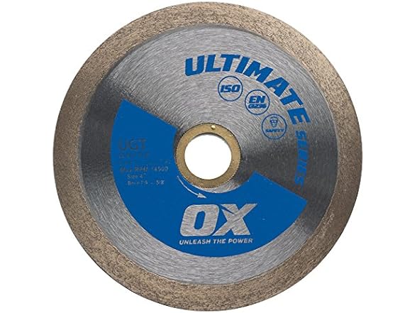 OX OX 4 in Wet Glass Tile Diamond Blade for
